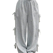 loose high waist long casual pants in gray, view 5 - MRSLM