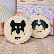 punch needle embroidery kit dog pattern - MRSLM