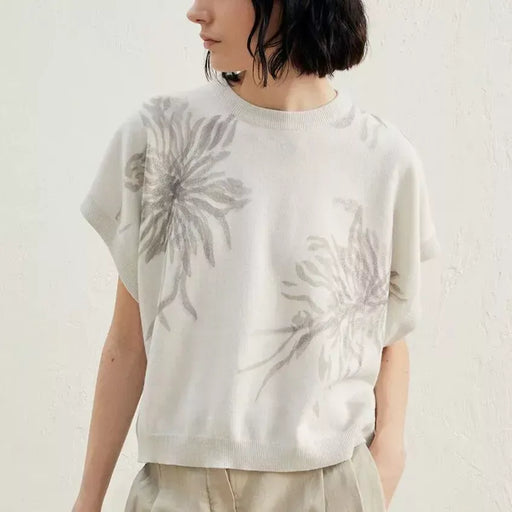 seaweed floral print sweater, view 2 - MRSLM