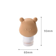 80ml silicone bear travel lotion bottle, view 2 - MRSLM