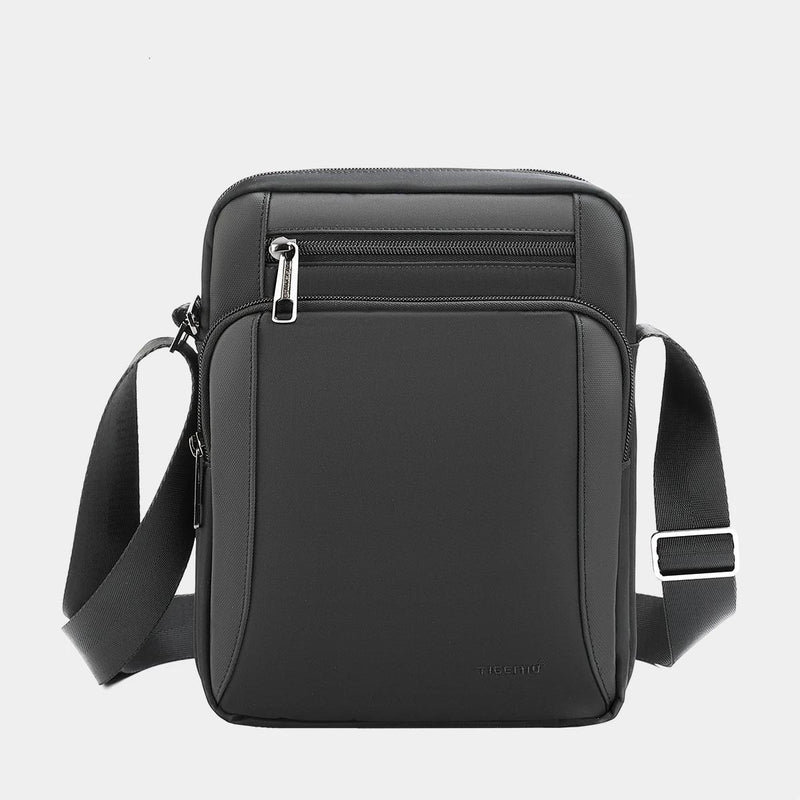 Waterproof Men’s Crossbody Bag with Shockproof Tablet Pocket for 9.7" Tablet