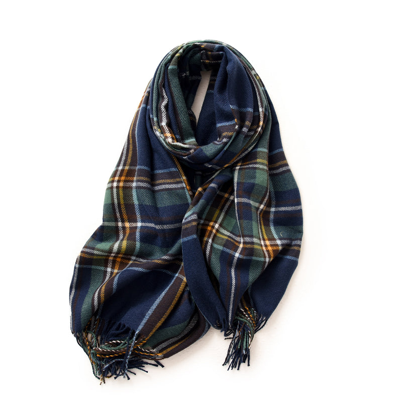 Winter plaid scarf for women, view 3 - MRSLM