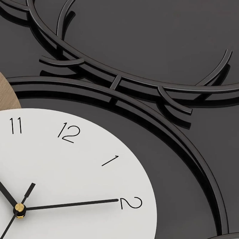 large geometric wall clock, view 4 - MRSLM