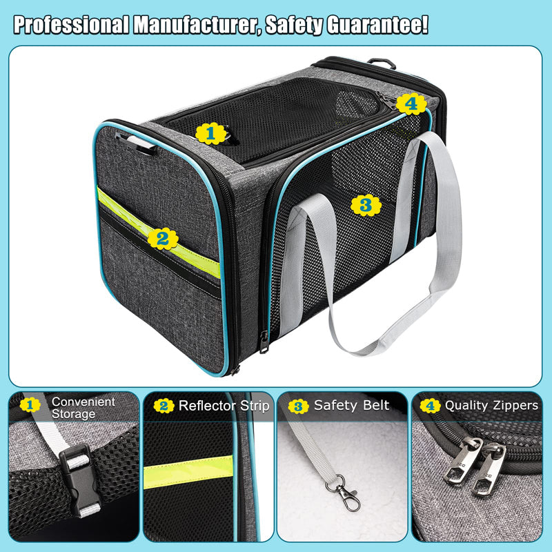 Breathable small pet carrier, view 5 - MRSLM