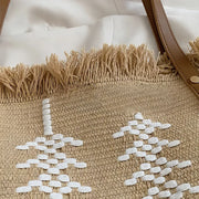 tassel canvas tote bag, view 10 - MRSLM