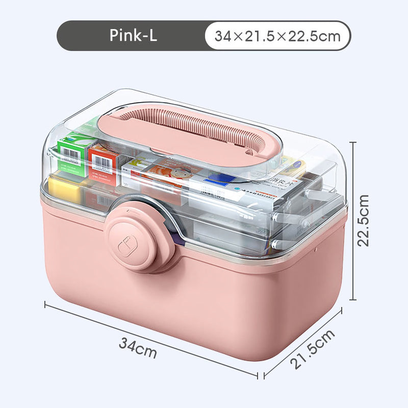 family medicine organizer box, view 3 - MRSLM
