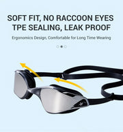 anti-fog racing swim goggles, view 10 - MRSLM