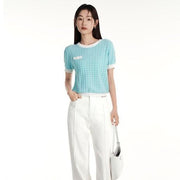 geometric knit top, view 6 - MRSLM