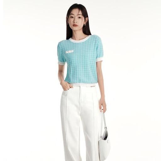 geometric knit top, view 6 - MRSLM