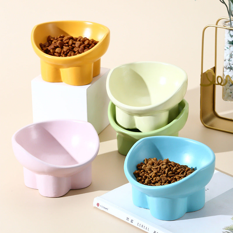 ceramic elevated cat and dog bowls, view 7 - MRSLM