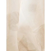 Beige floral print chiffon blouse, view 7 - MRSLM