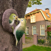 resin nursing bird garden ornament, view 5 - MRSLM