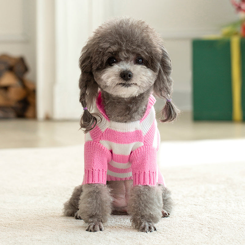 cozy fleece sweater for small pets, view 7 - MRSLM