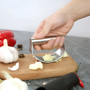 stainless steel garlic press rocker, view 5 - MRSLM