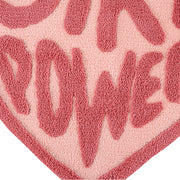 pink heart shaped tufted rug, view 7 - MRSLM