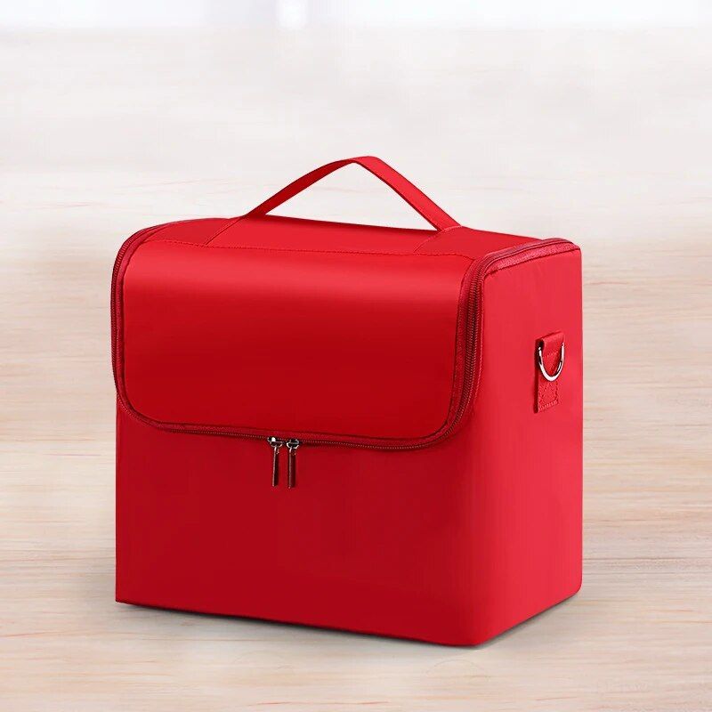 Large multilayer cosmetic organizer bag, view 2 - MRSLM