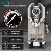 20 bar semi-automatic espresso machine, view 5 - MRSLM