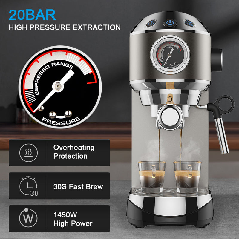 20 bar semi-automatic espresso machine, view 5 - MRSLM