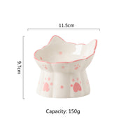 elevated ceramic pet food bowl - MRSLM