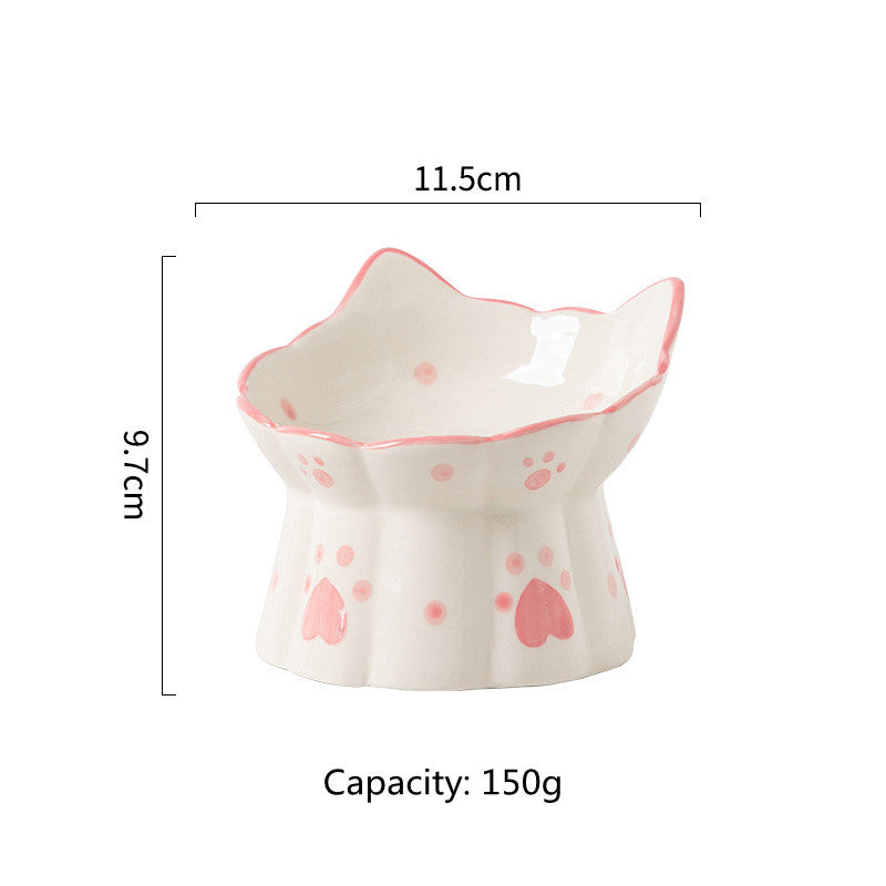 elevated ceramic pet food bowl - MRSLM