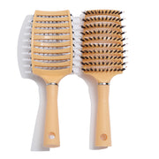 curly hair detangling brush, view 2 - MRSLM