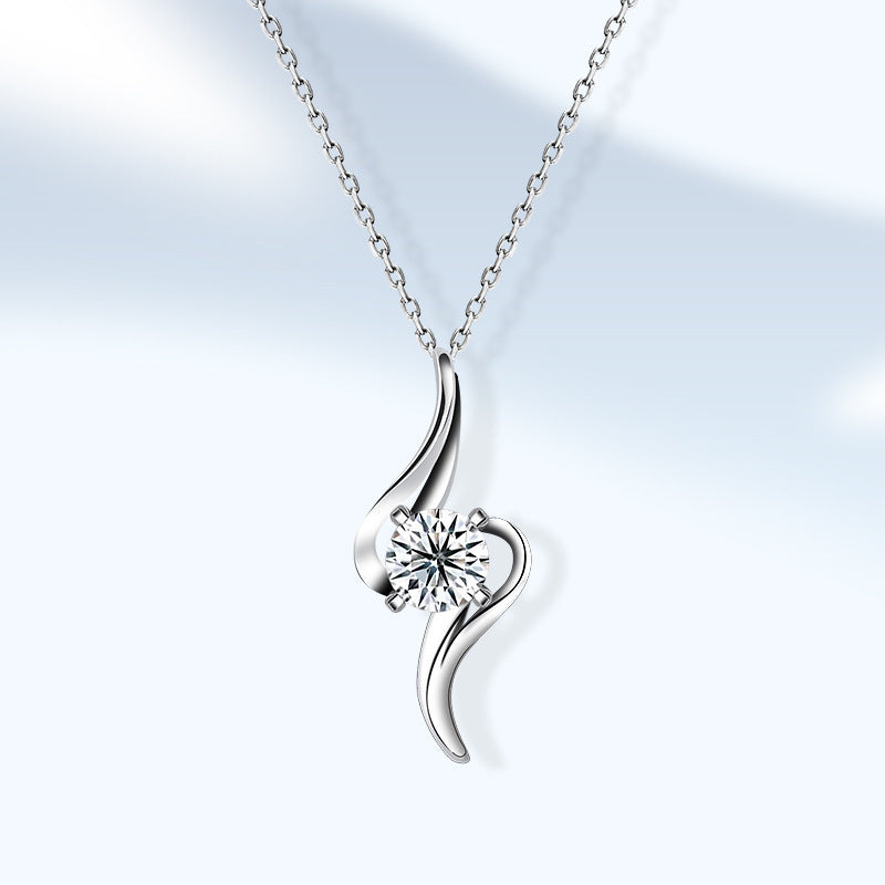 personalized sterling silver necklace, view 4 - MRSLM