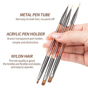 double head nail art brush, view 7 - MRSLM