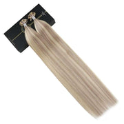 Flat tip human hair extensions, view 4 - MRSLM