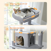 7-level cat tree tower, view 6 - MRSLM