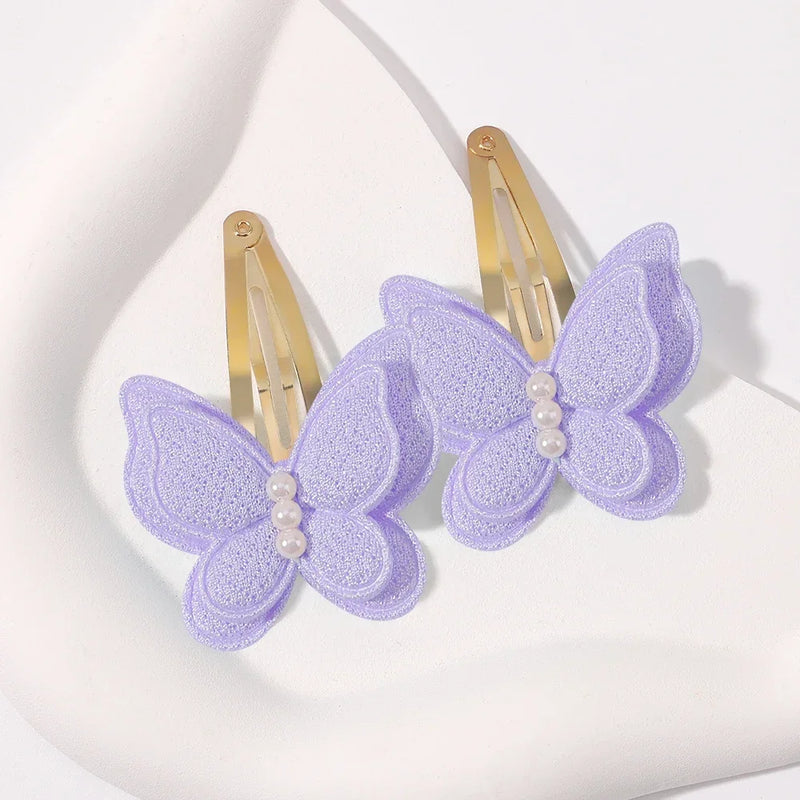 2pcs butterfly hair clips for girls, view 16 - MRSLM
