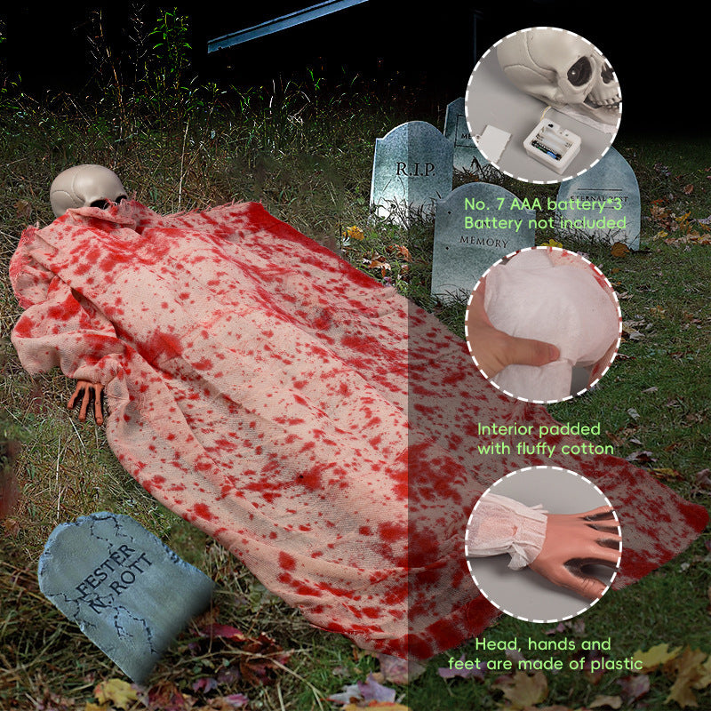 glowing corpse Halloween prop, view 4 - MRSLM