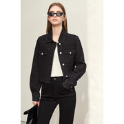 short black denim jacket, view 2 - MRSLM