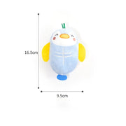 penguin squeak plush chew toy, view 4 - MRSLM