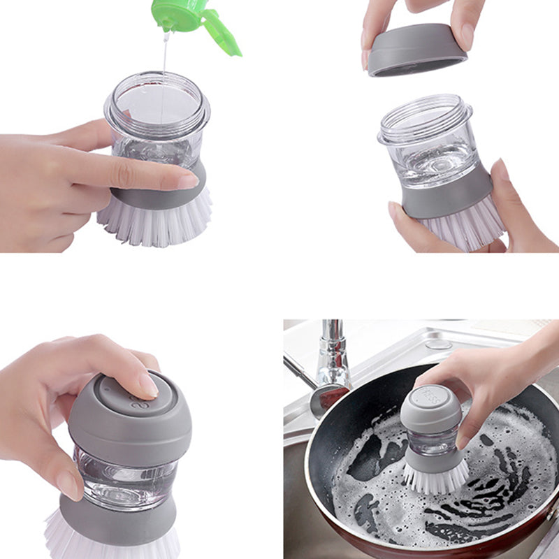 automatic soap dispensing dishwashing brush, view 8 - MRSLM