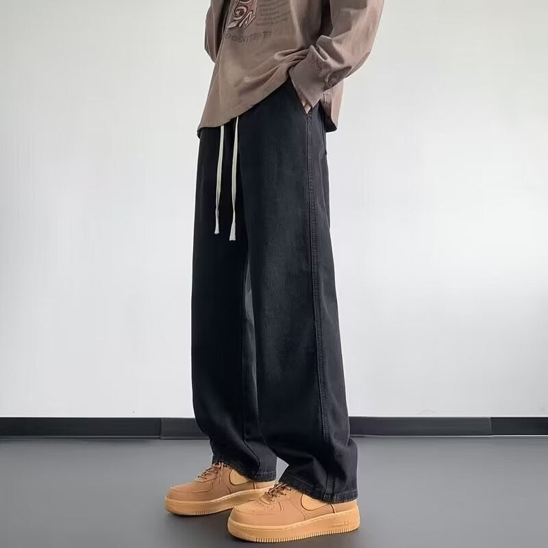 men's straight loose jeans, view 9 - MRSLM
