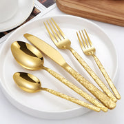 30-piece golden cutlery set, view 4 - MRSLM