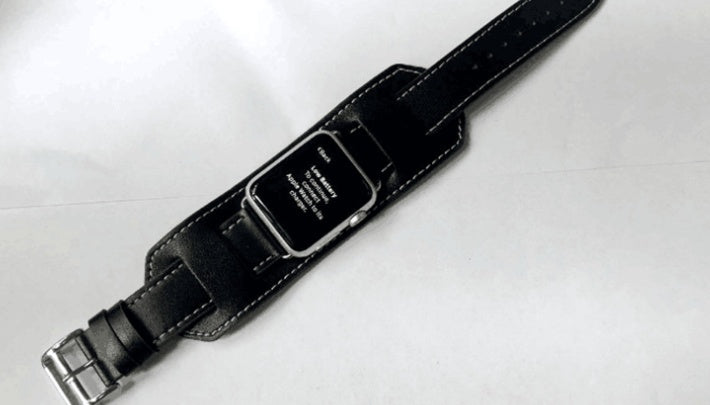 leather watch strap, view 4 - MRSLM