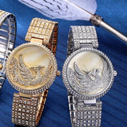 phoenix rhinestone watch, view 3 - MRSLM