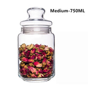 Portable glass tea storage jar, view 3 - MRSLM