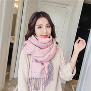 Double-sided plaid scarf - MRSLM