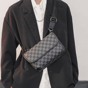 men's plaid shoulder bag - MRSLM