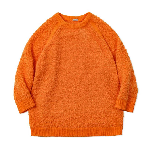 vintage orange knit pullover sweater, view 2 - MRSLM