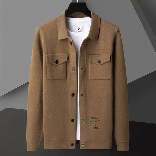 men's chenille cardigan sweater coat - MRSLM
