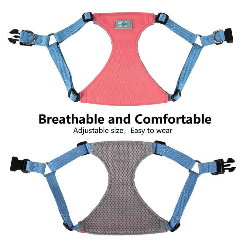 adjustable nylon dog harness and leash set, view 10 - MRSLM