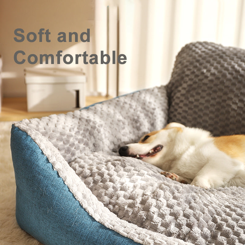 cozy winter warm dog bed, view 4 - MRSLM