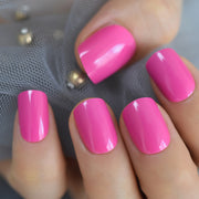 short neon violet press-on fake nails, view 3 - MRSLM