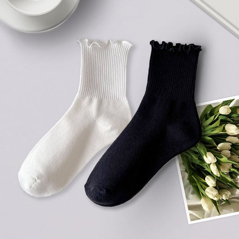 women's ruffle ankle socks 5 pairs, view 13 - MRSLM