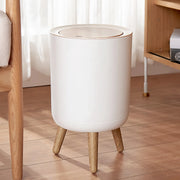 7L high-foot trash can with lid, view 3 - MRSLM
