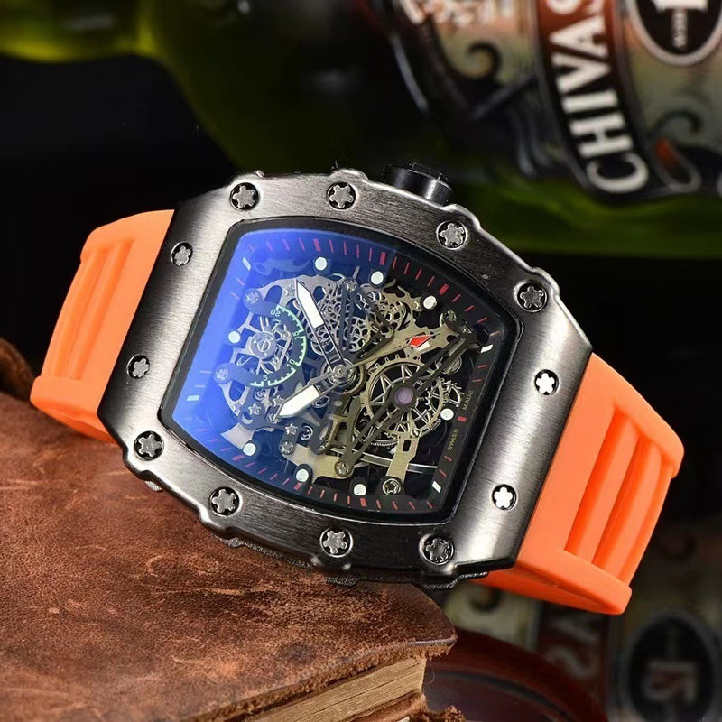 Hollow barrel sports men's watch, view 10 - MRSLM