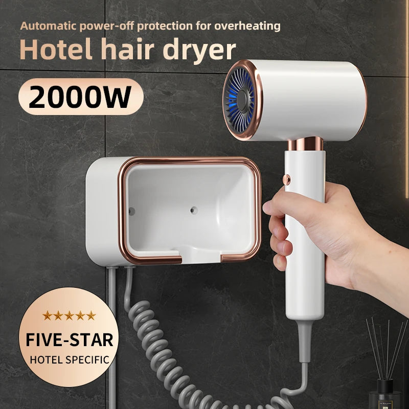 wall mounted hair dryer, view 4 - MRSLM